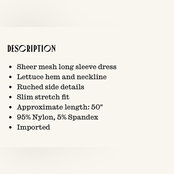 Monk and Lou - mesh Normi ruched dress - Picture 3 of 3